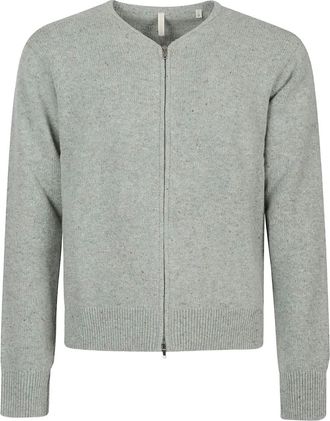 Sunflower Cardigan Donegal con zip - Verde