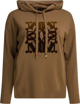 Max Mara scheerwollen trui met capuchon