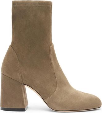 Stuart Weitzman Essentialist Stretch 85 - Dames - Laarzen met Hak - Beige - 39 1/2 EU - Schoenen