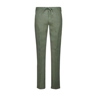 120% Lino Uomo, Pantaloni, Verde, 4Xl, new