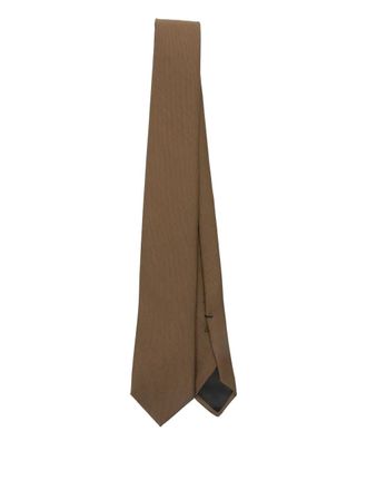 Lardini wool tie - men - Virgin Wool - One Size - Brown