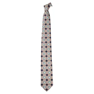 LUIGI BORRELLI NAPOLI Geometric Tie - male - Luigi Borrelli Napoli - Ties - Multicolor - ONE SIZE - Accessories