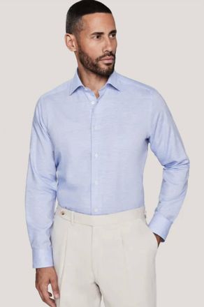 Jack Victor Danforth Long Sleeve Shirt In Blue