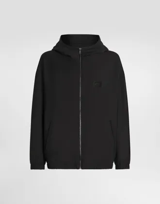 (送料・関税込))DOLCE & GABBANA Hooded jersey jacket Jersey jacket with hood in Blue for Men | Dolce&Gabbana® US