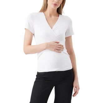 Ripe Luxe Knit Embrace Nursing Tee in White at Nordstrom, Size X-Small Au