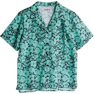 Kavu Cedar Springs Shirt - Womens in Green Bloom at Nordstrom, Size Medium