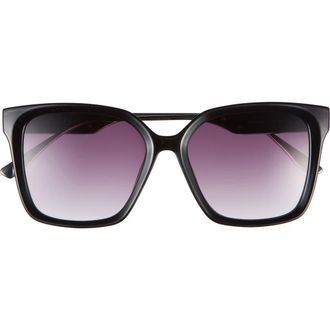 Vince Camuto 112mm Gradient Square Sunglasses in Black at Nordstrom Rack
