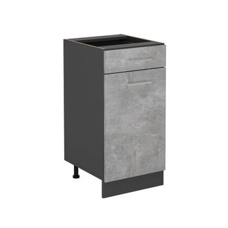 Vicco Mueble Bajo De Cocina R-line, Hormig&oacute;n, 40 Cm Sin Encimera