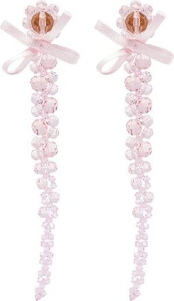 Simone Rocha Crystal-beaded Bow Earrings