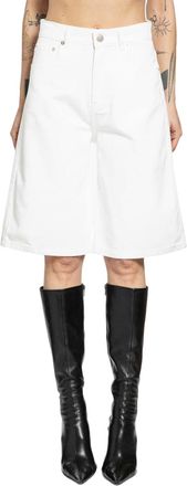 Coperni Knee-Length White Shorts With Relaxed Fit
