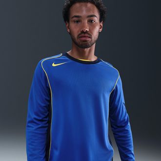 Nike Mens Total 90 Dri-FIT Long-Sleeve Soccer Top in Blue | HV3512-480