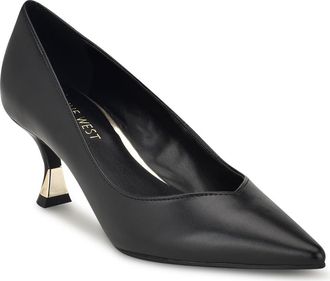 Nine West Andes Pump in Black Smooth at Nordstrom Rack, Size 6.5