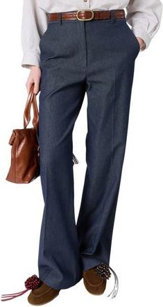 Gerard Darel Amora Wide Leg Pants in Jeans at Nordstrom, Size 10