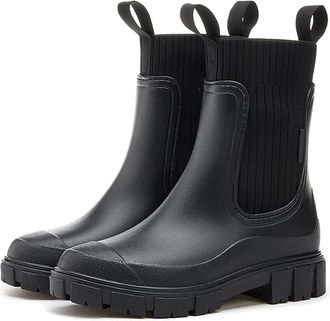 Generic Ankle Rubber Wellies Women Short Wellies Women Garden Shoes Welly Boots Non Slip Detachable with Cotton Inside Rain Boots