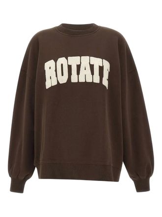 Rotate logo crewneck sweatshirt - Brown