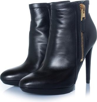 Tom Ford Pre-owned Womens Tom black leather platform ankle boots - Size EU 38