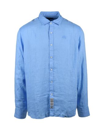La Martina Light Blue Linen Shirt