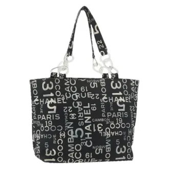 Chanel Pre-owned Tote Bags, female, Black, Size: ONE SIZE Pre-owned Vintage Tote Bag
