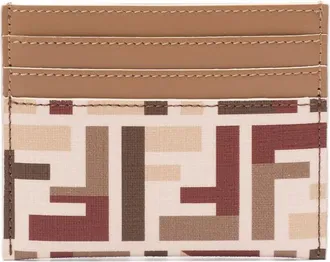 Fendi Portacarte con motivo FF - Toni neutri