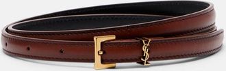 Saint Laurent Cassandre leather belt