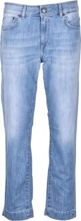 Dondup Rose Cropped Jeans - Dames - Cropped Jeans - Blauw - W31 - Katoen - Jeans