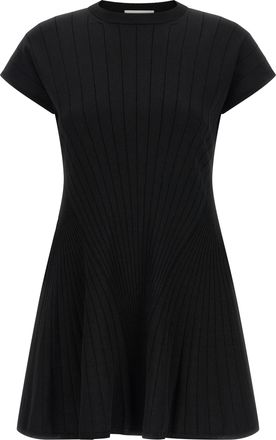 Sportmax Black Viscose Short Womens Dress