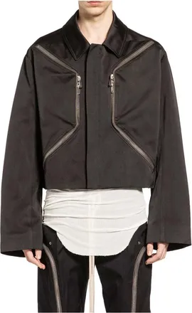 Rick Owens Jassen, Heren, Zwart, M, Light Jassen