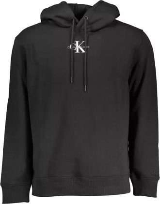 Calvin Klein Zwarte Katoenen Hoodie - Heren - Hoodies - Zwart - 2XL - Katoen - Hoodies & sweatvesten