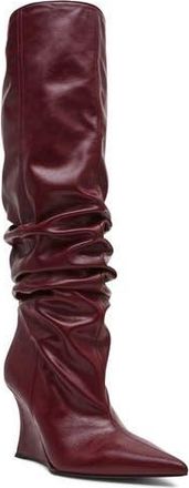 Steve Madden Distortion Knee High Boot in Burgundy at Nordstrom Rack, Size 6 Wide Calf