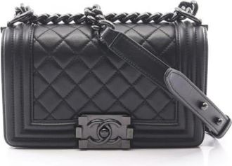 Chanel Pre-owned Vintage Shoulder Bag - Dames - Vintage Schoudertas - Zwart - ONE Size - Leer - Vintage