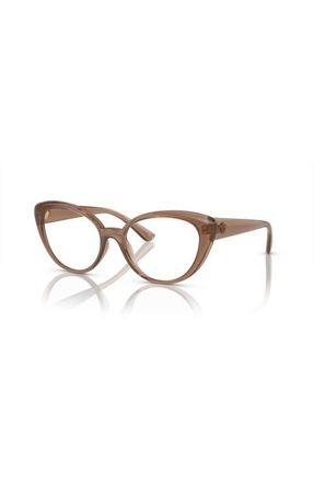 Versace 53mm Oval optical glasses in Brown at Nordstrom