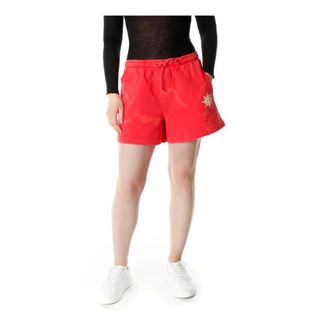 Holzweiler Musan Logo Shorts - female - Holzweiler - Casual Shorts - Red - XS - Shorts