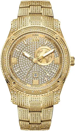 JBW Jbw Mens Jet Setter Gmt Diamond Watch