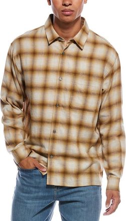 Frame Denim Lightweight Plaid Wool-Blend Shirt