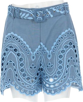 Charo Ruiz Ibiza Dune High Waisted Scalloped Shorts