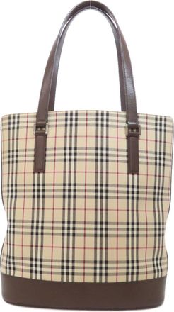 Burberry Brown Canvas Tote Bag (Pre-Owned)