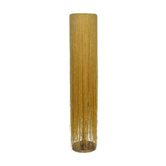 The Libra Company Draper Beaded Glass Floor Lamp - Iron/Glass - L31 x W31 x H160 cm in Gold