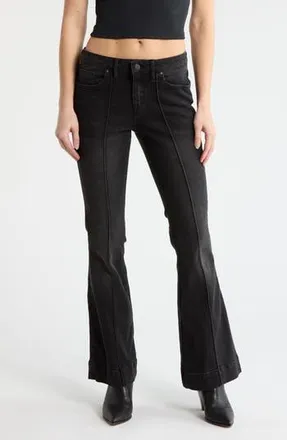 Vigoss Pintuck Bootcut Jeans in Washed Black at Nordstrom Rack, Size 25