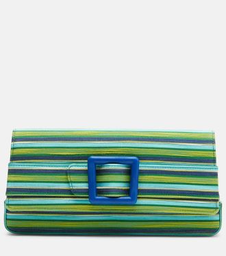 Manolo Blahnik Maygot Small striped clutch