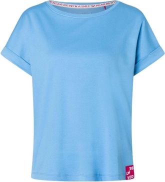 Lieblingsst&uuml;ck Lieblingsst&uuml;ck - CamilaEP T-Shirt - Dames - Tops - Blauw - Maat: XL Katoen