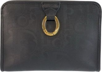Dior Trotter Oval Clutch Bag (Authentic Pre-Loved)