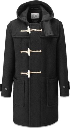 Gloverall Monty Dufflejas Zwart - Heren - Mantel - Zwart - S - Katoen - Jassen