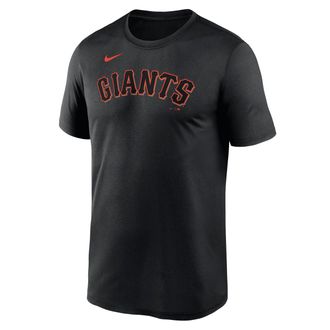 Nike San Francisco Giants Fuse Wordmark Legend Nike Mens Dri-FIT MLB T-Shirt in Black | NKGK00AGIA-KX8