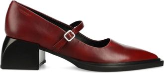 Vagabond 55 mm Vivian pumps met blokhak en gespbandje - Rood