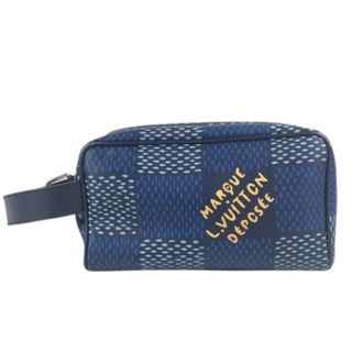 Louis Vuitton Pre-owned Clutches, male, Blue, Size: ONE SIZE Pre-owned Vintage Damier Canvas Clutch