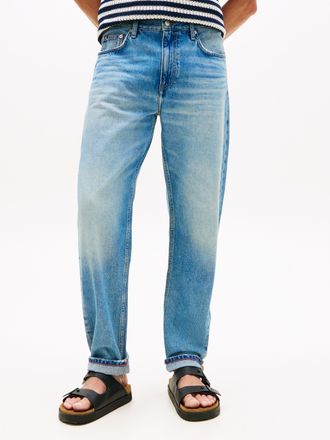Tommy Hilfiger 5-Pocket-Jeans TOMMY HILFIGER REGULAR TAPERED HARLEM, Herren, Gr. 30, L&auml;nge 34, taj blau, Jeans 5-Pocket-Jeans