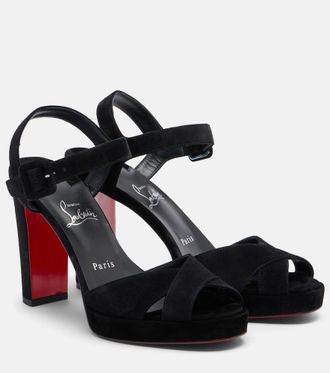 Christian Louboutin Cora 100 suede sandals