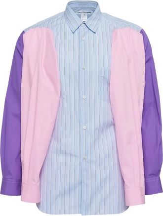 Comme Des Garçons Gelaagd overhemd - Blauw