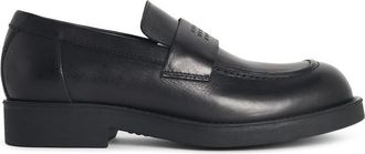 Maison Margiela Black Lear Loafers
