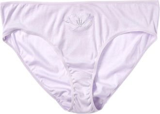 Hanro Hanro Floral Embroidered Hi-Cut Brief